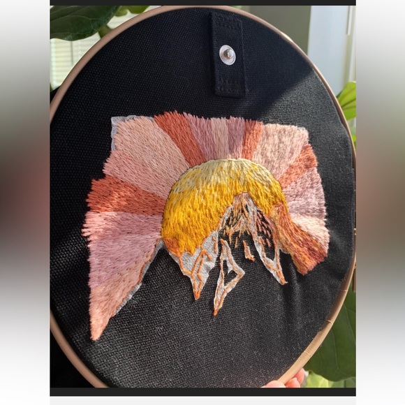 BAGGU - Black Canvas sunset backpack with hand embroidery - Picture 5 of 5